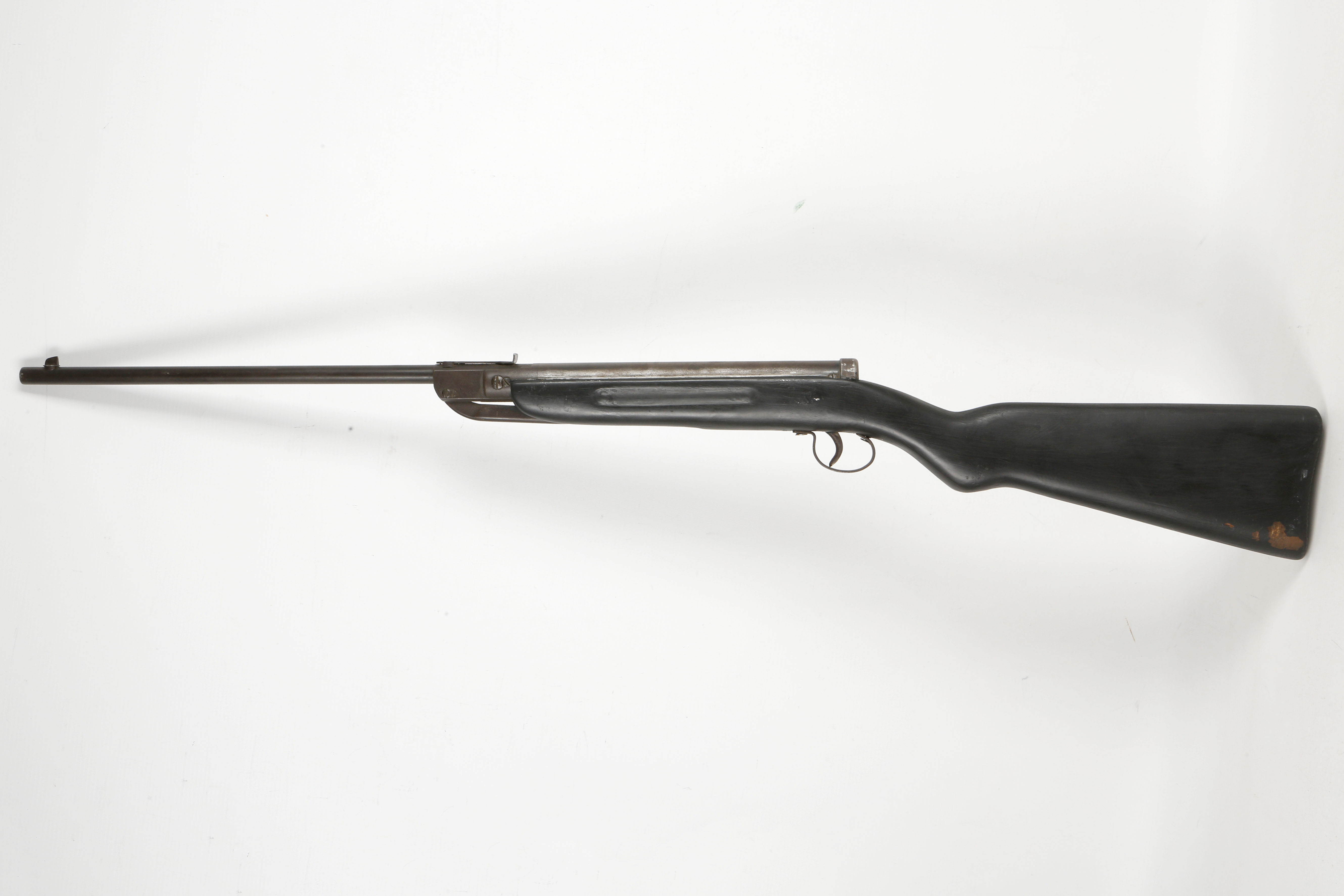 A .177 air rifle, blackened stock, pre 1950, 40cm