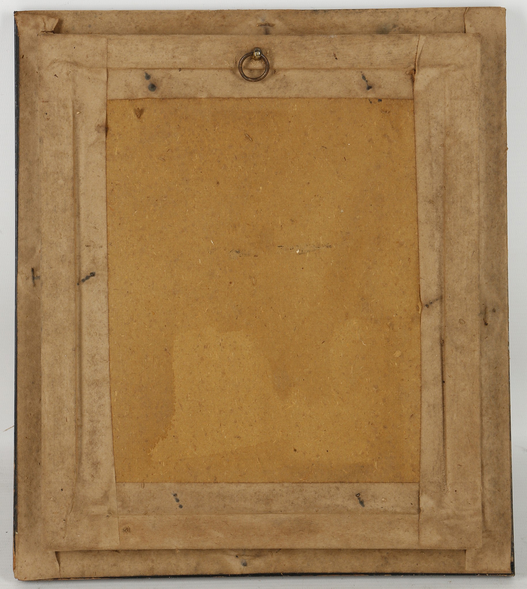 An oil painting study of a colonial female slave, Hogarth framed, 44 x 19.5cm. - Image 2 of 2