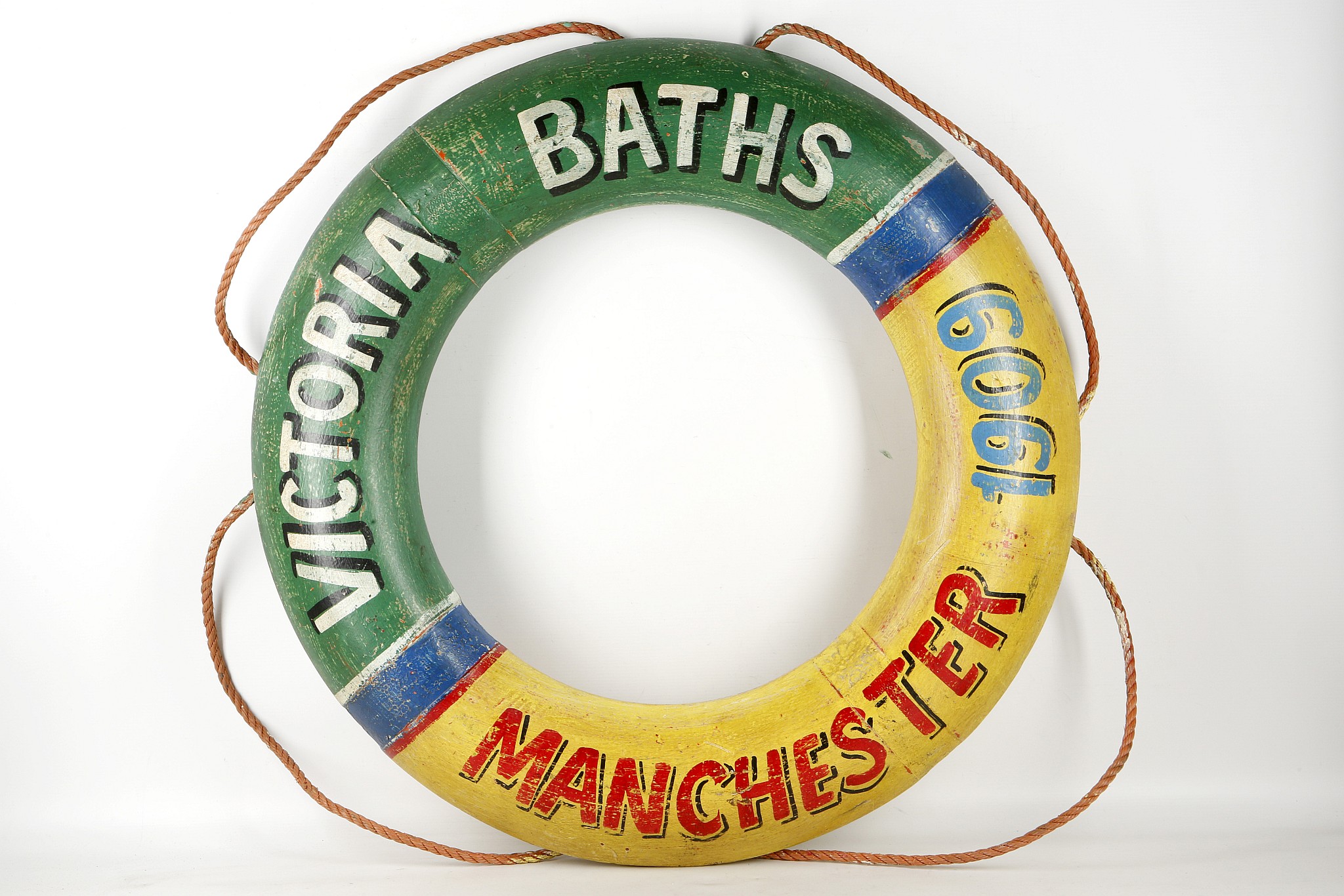 A  life saving belt, hand painted Victoria Baths, 73cm diameter. - Image 2 of 2