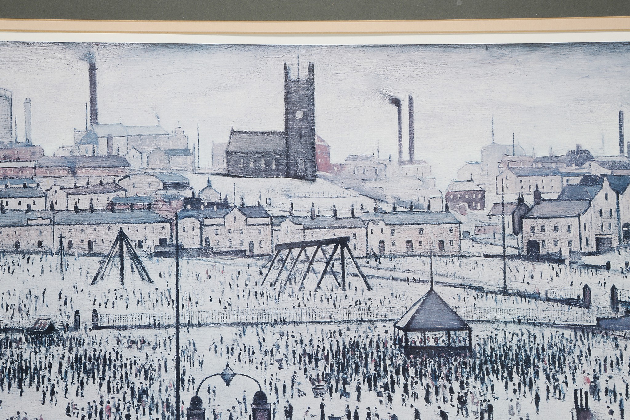 L.S. Lowry (Laurence Stephen) R.A., British, 1887-1976, 'Britain at Play' (painted 1943), busy urban - Image 5 of 6