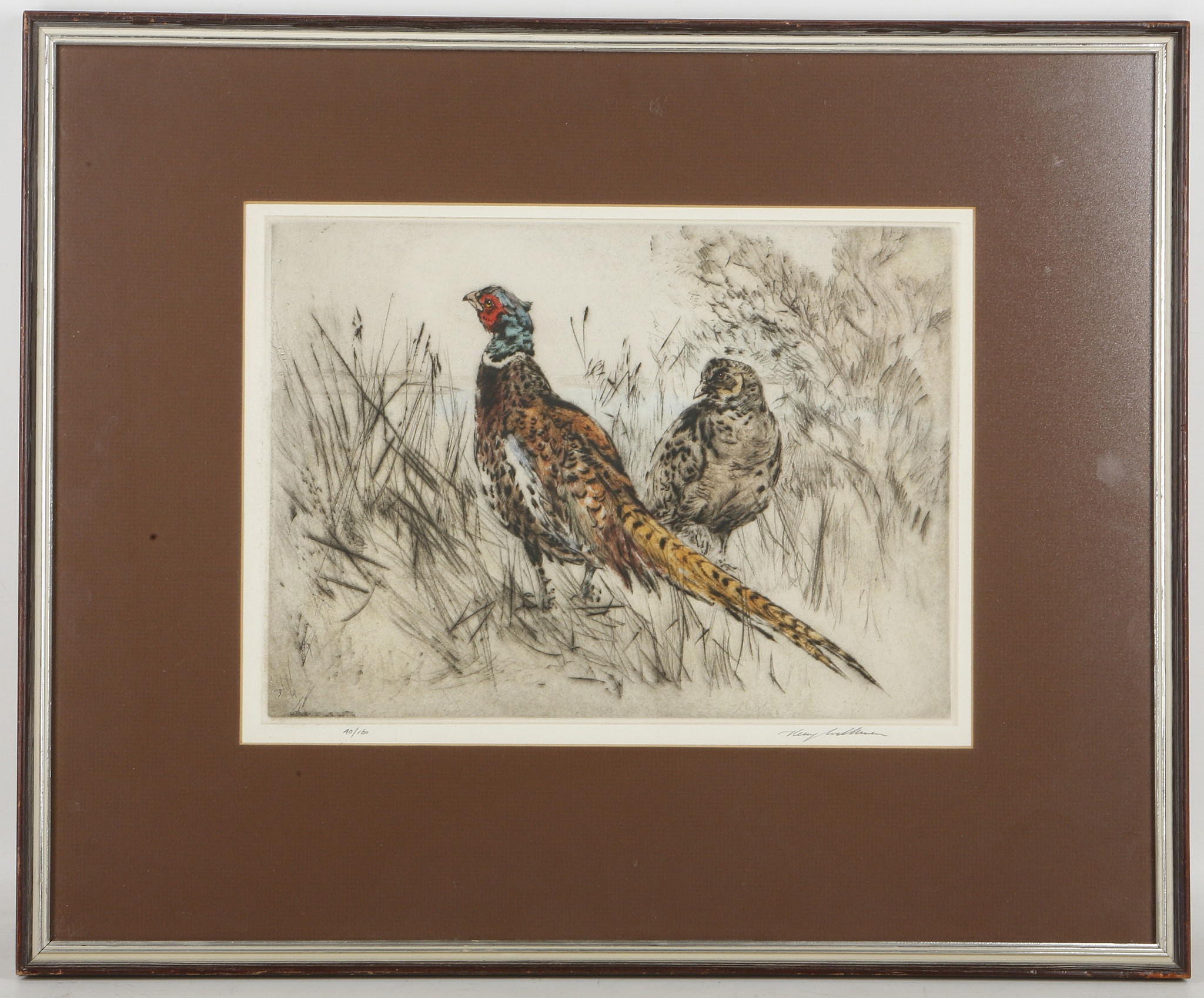 Henry Wilkinson, British, 1914 - ?, study of two dogs; setters, 37/100, 26 x 37.5cm, cock and hen - Image 3 of 4