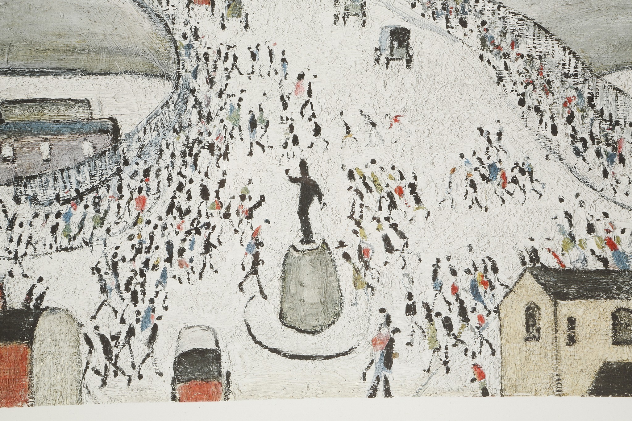 L.S. Lowry (Laurence Stephen) R.A., British, 1887-1976. 'Station Approach' (printed 1964), scene - Image 4 of 6