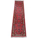 Persian Sarouk runner, Central Iran, 3.17m x 0.80m. Condition rating A.