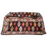 Early to  mid 20th century, Turkish Kilim cradle, 0.97m x 0.58m. Condition rating B.