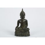 A THAI BRONZE SEATED BUDDHA. 17cm H.