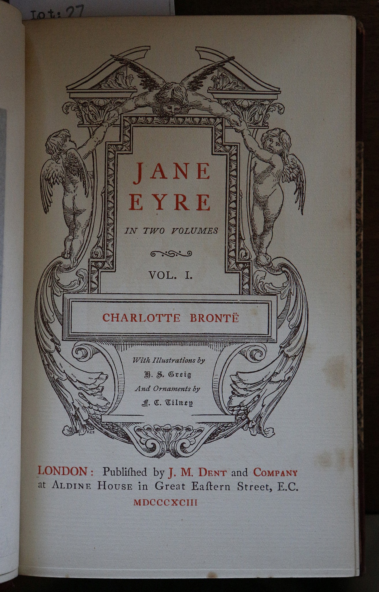 BRONTE, Charlotte, Emily & Anne. The Works of Charlotte, Emily and Anne Bronte. London: J. M. Dent - Image 3 of 3