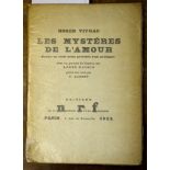 VITRAC, Roger (1899-1952). Les Mysteres de L'Amour. Paris: Editions de la Nouvelle Revue