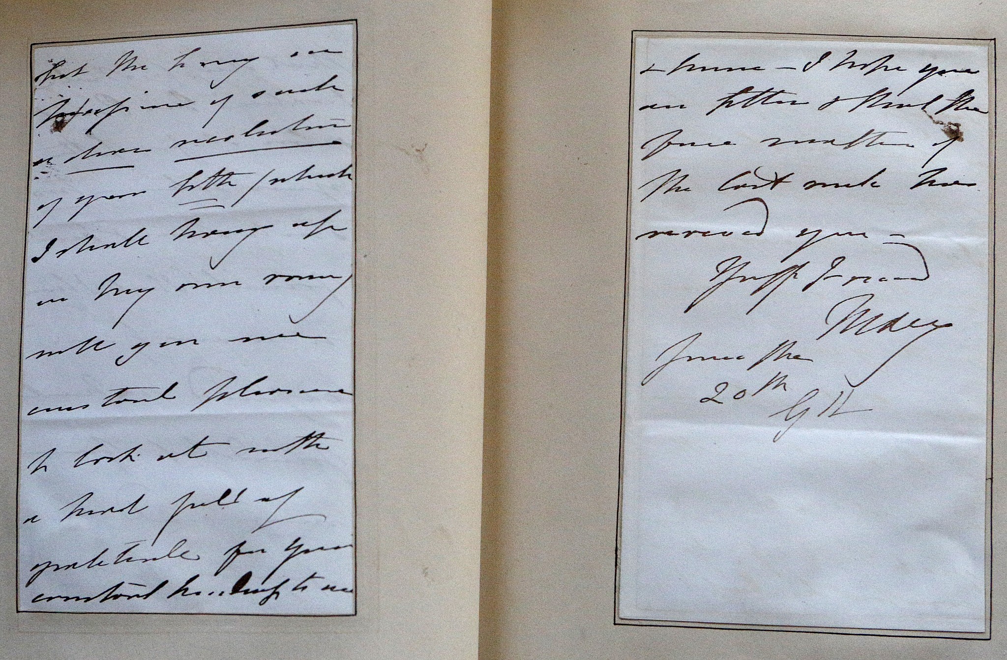 Album- A large collection (approximately 100) of tipped in letters (mainly from the nobility, with - Image 7 of 15