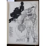 POPINI, Alexander (1878-1962). A fine original pen and ink drawing of an archer on the half title of