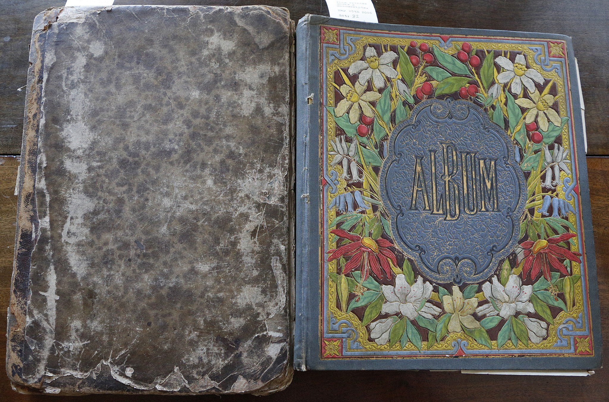 ALBUMS - Two albums, one an album of Victorian tipped-in die cuts and the other; an album of 18th/