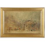 William Walcot, R.B.A., R.E. (British, 1874-1943). 'The Royal Exchange'. Oil on milled board. 25 x