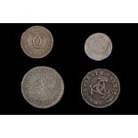 Charles II 1679, maundy set of four coins, laureate and draped bust right / interlocking 'C', 4