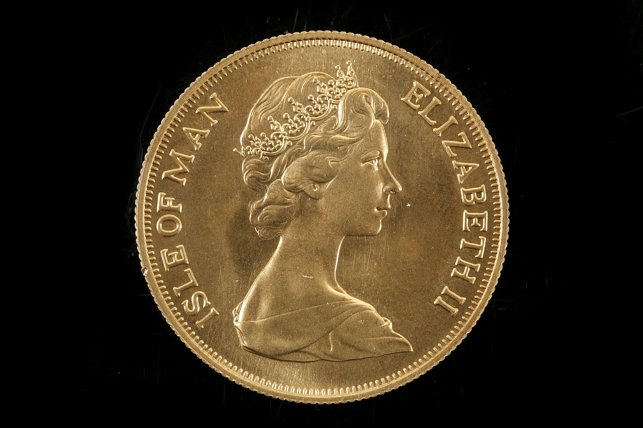 QEII 1973, Isle of Man, £2 double sovereign, EF+ - Image 2 of 2