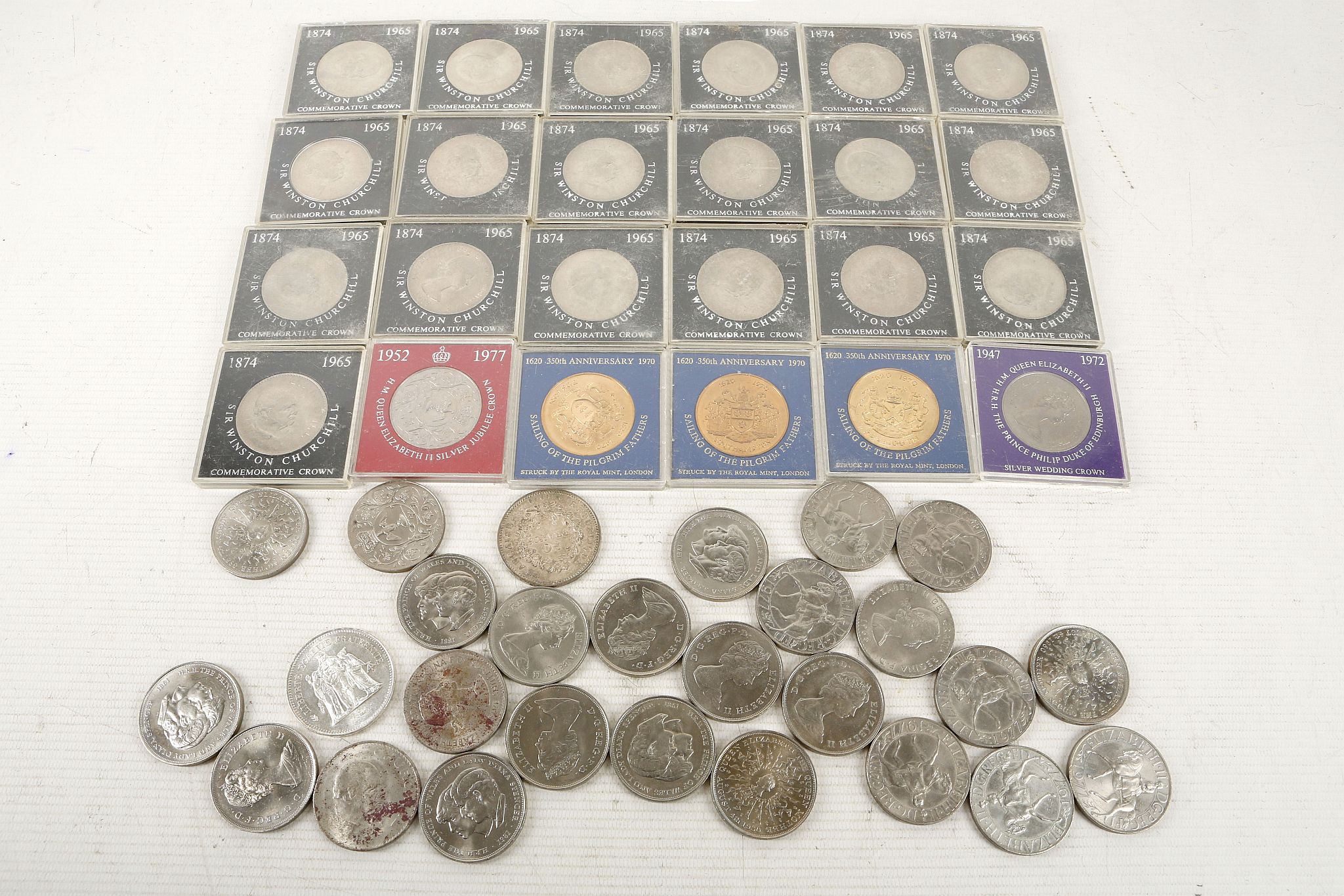 A large collection of coins relating to G.B. to include copper and cupro nickel, Victorian, Edward - Image 2 of 3