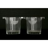 Moet & Chandon Petite Liquorelle Champagne Glass Ice Buckets x 2 (2)