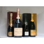 Champagne - Billecart Salmon Rose, Veuve Clicquot 1999, Krug, Bollinger 1995, Heidsieck gold top (5)