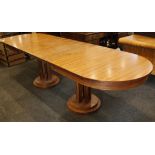 WITHDRAWN! A modern Justin Van Breda, legacy waterfall extending dining table in walnut (200 x