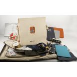Airline memorabilia, a selection of late 20th century aircraft items including Concorde cufflinks,