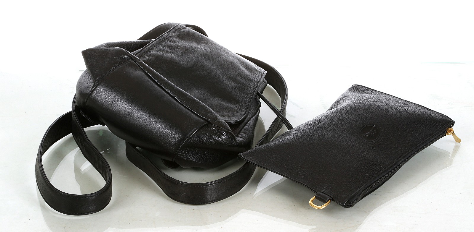 DKNY MINI BACKPACK, black leather, 23cm high, 17cm - Image 5 of 5