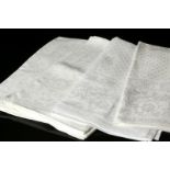 IRISH LINEN NAPKINS, a set of eight by William Cou