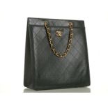 CHANEL SHOPPER, date code for 1997/98, dark green