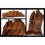 THREE FUR WRAP/STOLES, two mink and the other musq