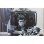 Unsigned, a tryptic study of Al Pacino in the film Scarface, gilcee print, each section 123 x