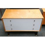 A pair of 1950's G-Plan oak chest of drawers, with