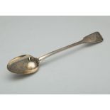 Antique Victorian Sterling Silver basting / stuffing spoon by Elkington & Co Ltd, Birmingham 1890.