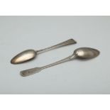 Antique George III Sterling Silver shell back tablespoon probably by Thomas Wallis I, London 1771,