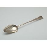 Antique George III Sterling Silver basting spoon by John Lias, London 1807. In Old English