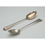 Antique George III Sterling Silver basting spoon by Peter, William & Ann Bateman, London 1800, in