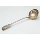 Antique Victorian Sterling Silver soup ladle by Elkington & Co Ltd, Birmingham 1890. Of a