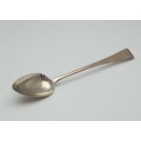 Antique George III Sterling Silver basting spoon by Edward Lees, London 1804. In Old English