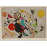 David Stein (1935-1999). 'A la Maniere de Miro'. Colour lithograph. Signed in pencil lower right and