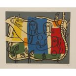 David Stein (1935-1999). 'In the Style of Leger'. Colour lithograph. Signed in pencil lower right