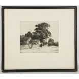 Eli Marsden Wilson 1877-1965, A.R.C.A. 'Horn Lane, Acton'. A good dry point etching with aquatint.