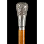 A 'MAKILA' STYLE WALKING CANE With paste encrusted