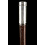 A TIFFANY STERLING SILVER TOPPED ROSEWOOD CANE The
