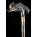 A CONTINENTAL WALKING STICK. Circa 1900 The hardwo