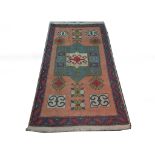 Turkish Kars rug. 2.10m x 1.28m. Condition rating