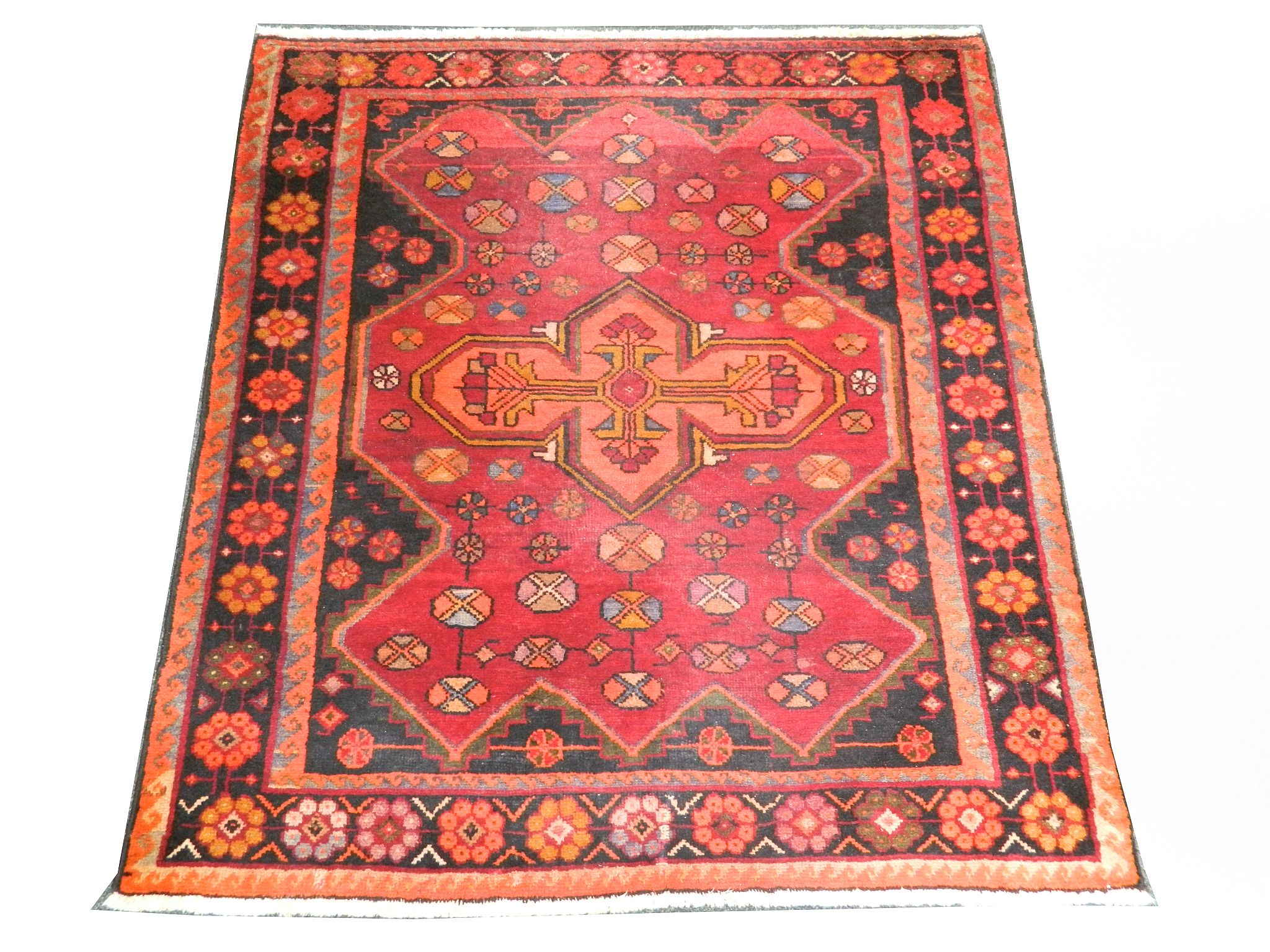 Persian Lori rug, 1.84m x 1.62m, condition rating