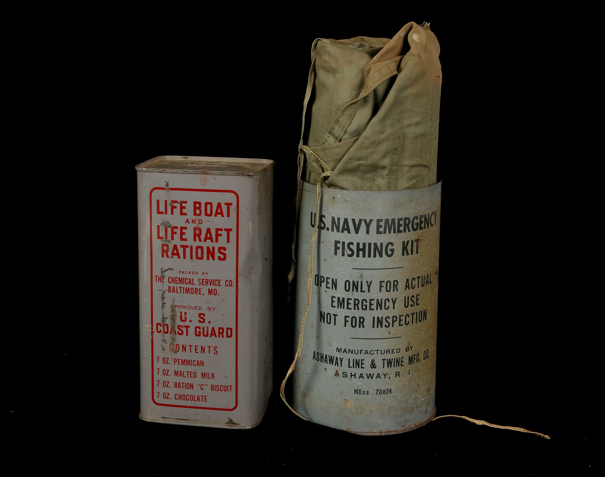 U.S. Forces Life Boat and Life Raft rations, 1945