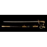 Royal Navy 1822 pattern Officer's dress sword, Geo