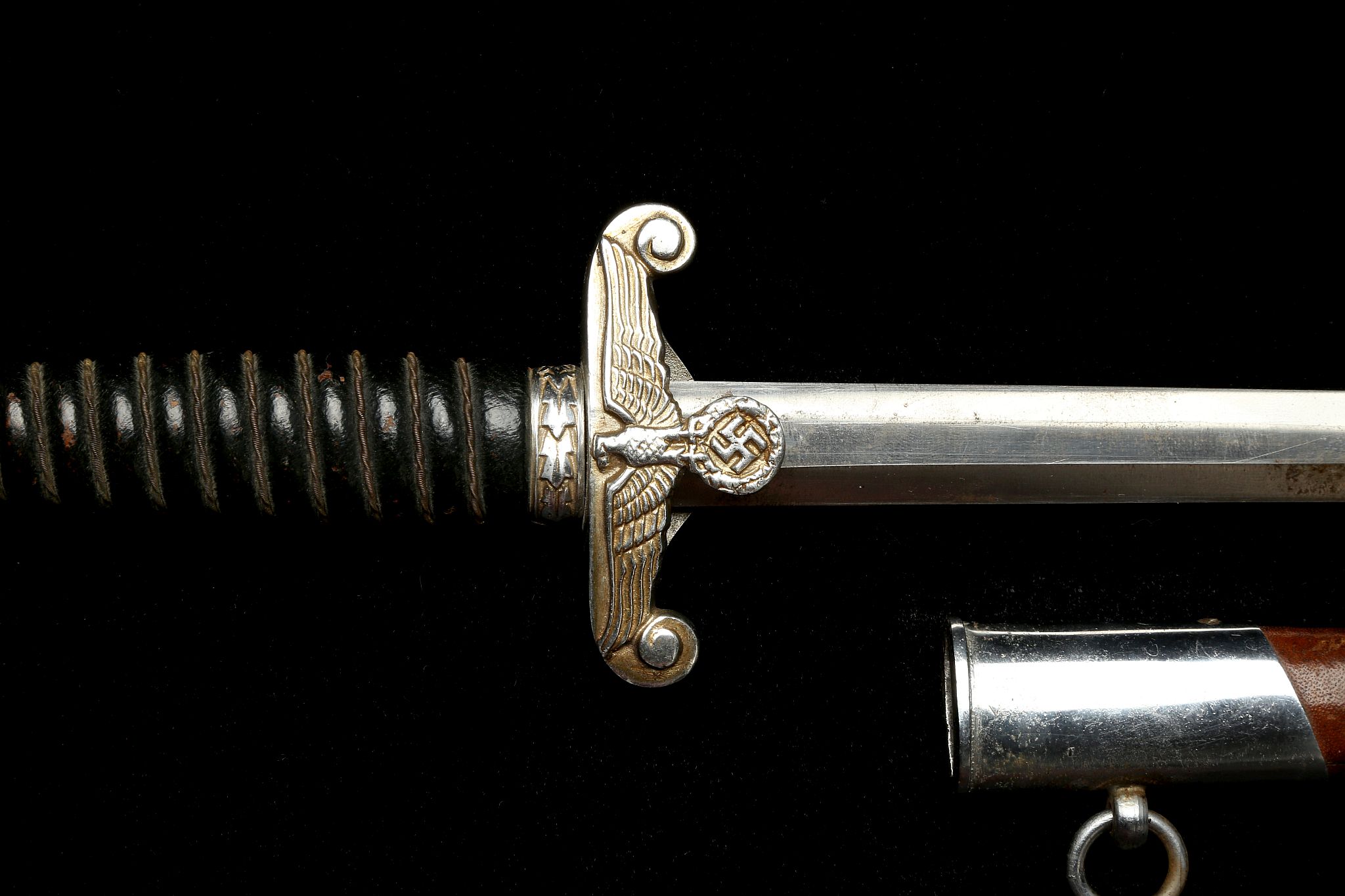 German 3rd Reich, Land Custom's dagger and scabbar - Image 2 of 3