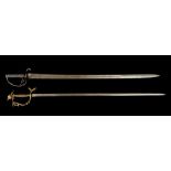 British Cavalry sword, 1853 pattern, later hardwoo