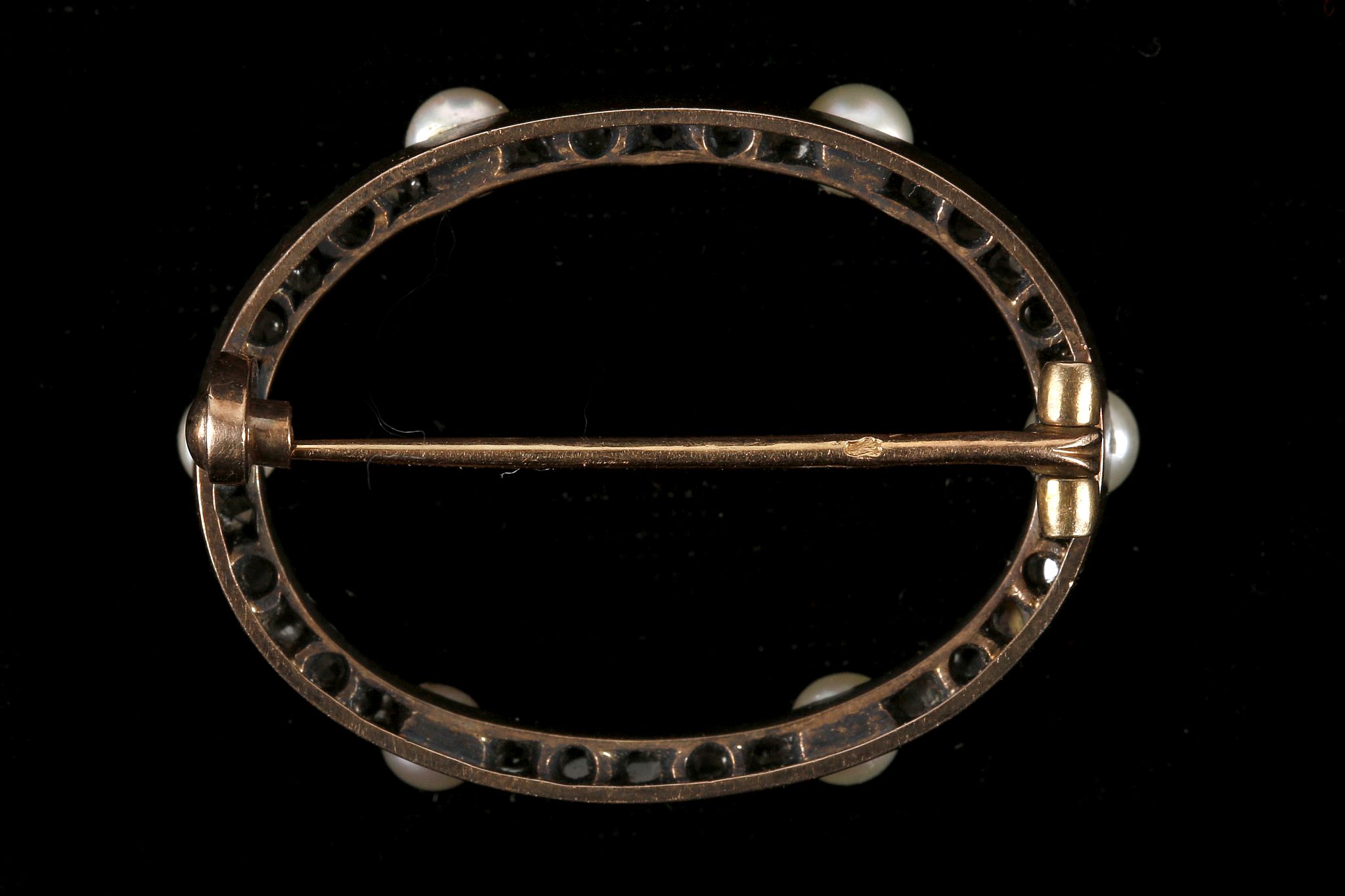 A c.1900-1910, French 18ct rose gold, silver, diam - Image 2 of 2