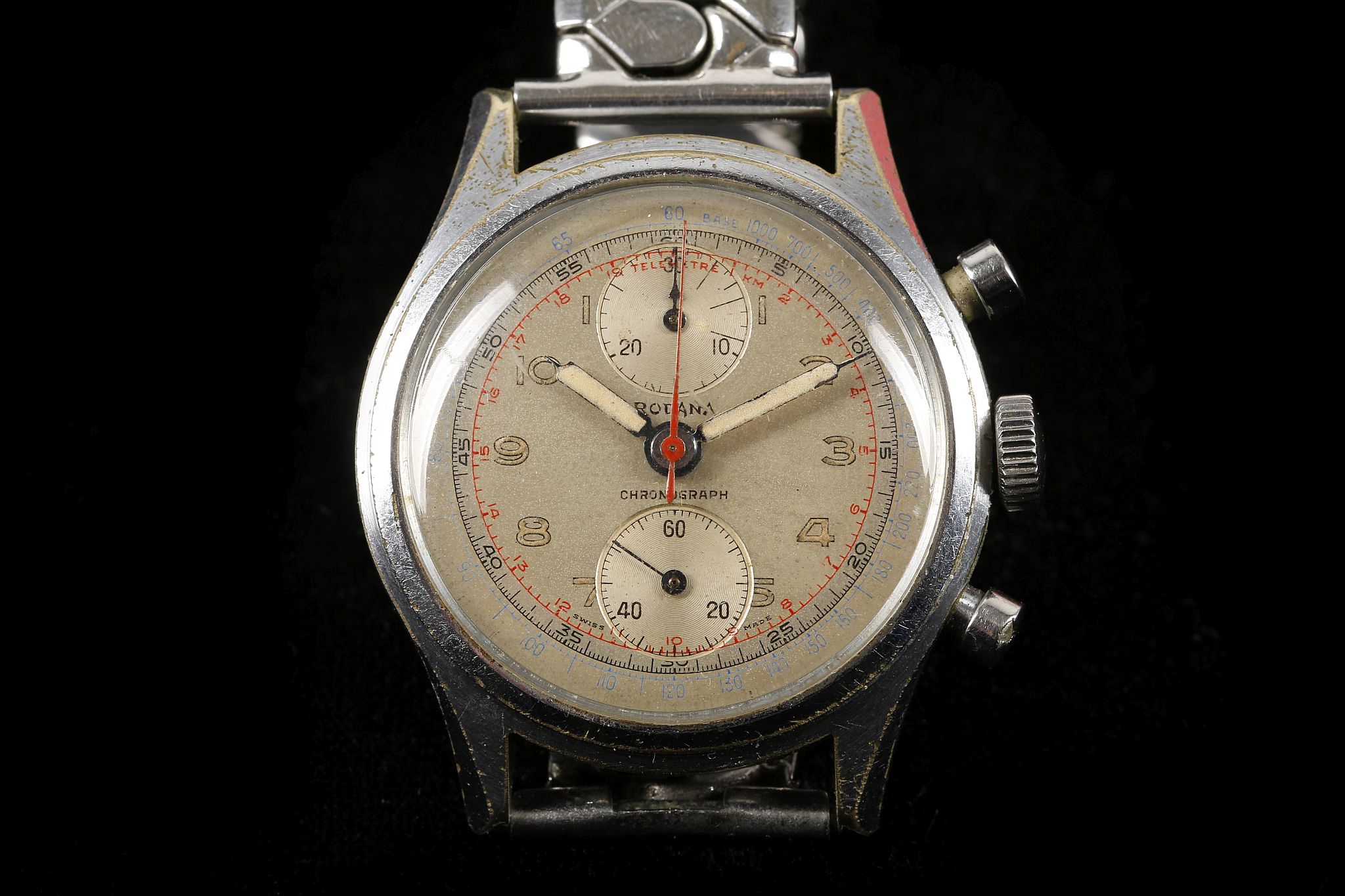 A gent's rare c.1960's 'Rodana' chronograph wristw