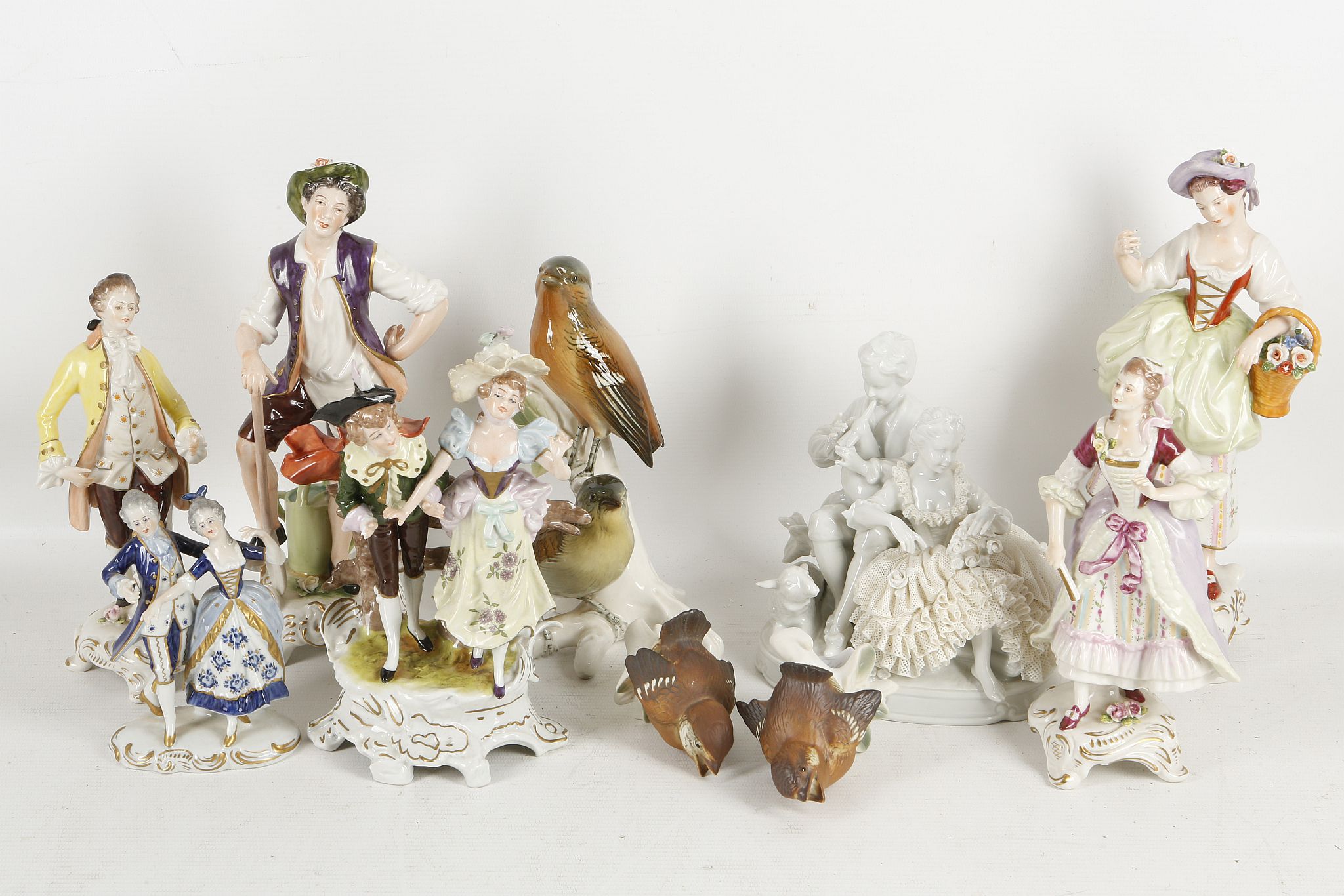 A collection of continental (Thuringian) porcelain