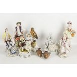 A collection of continental (Thuringian) porcelain